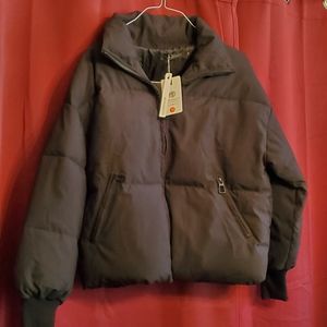New MEROKEETY Black Coat size XS